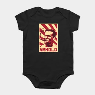 Arnold Schwarzenegger Retro Propaganda Baby Bodysuit